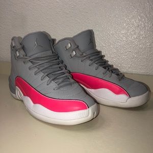 Air Jordan 12 Retro Wolf Grey/Racer Pink-Black